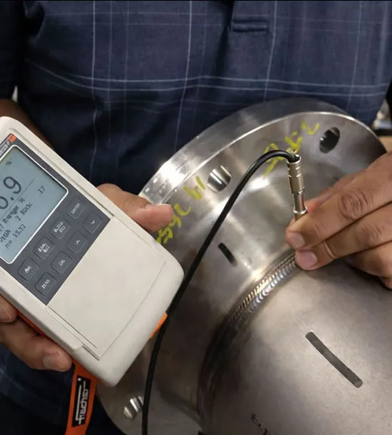 ferrite content testing on stainless steel weld Dubai